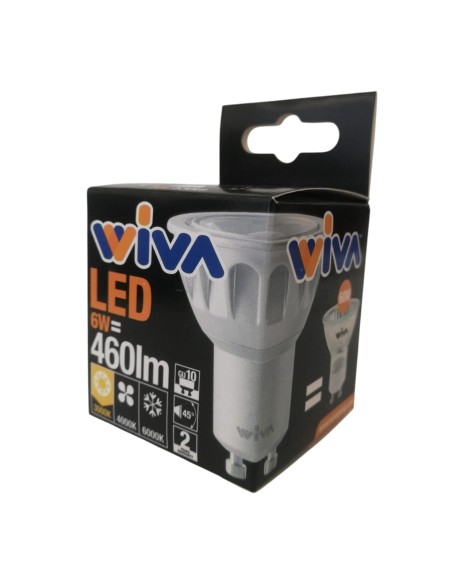 Ampoule LED spot Wiva 12100034 GU10 6W 3000K